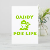Caddy for Life Green Golfer Einladung
