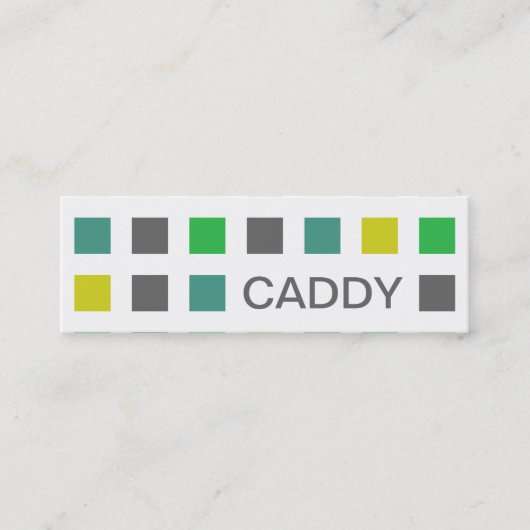 CADDY (Mod-Quadrate) Mini Visitenkarte (Vorderseite)