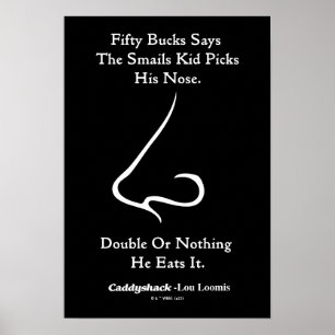 Caddyshack   50 Bucks Says Poster