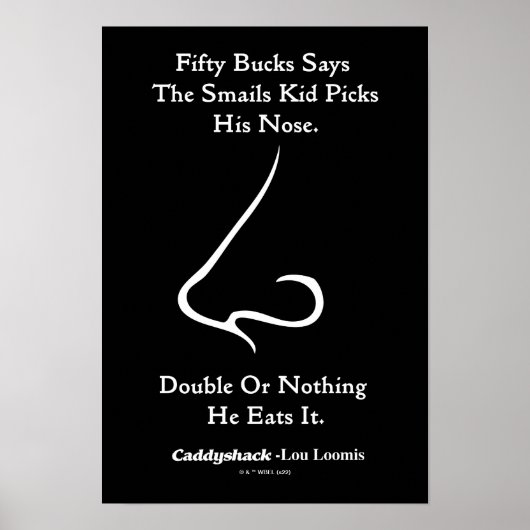 Caddyshack | 50 Bucks Says Poster (Vorne)