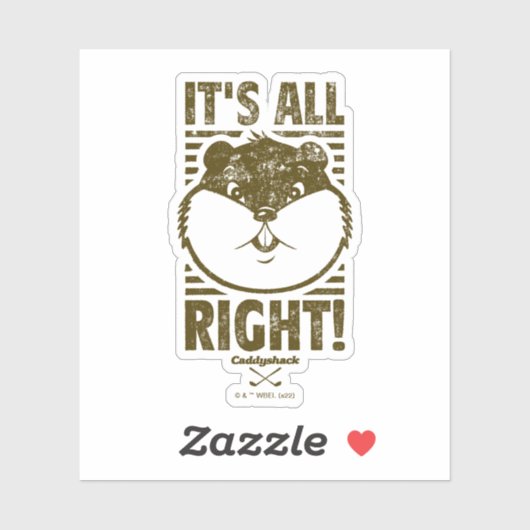 Caddyshack | Alles klar! Aufkleber (Blatt)