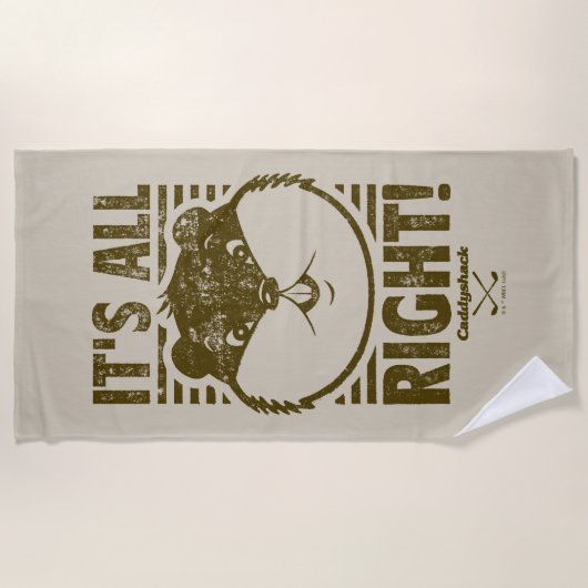 Caddyshack | Alles klar! Strandtuch (Vorderseite)