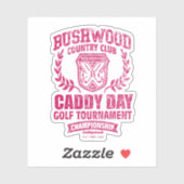 Caddyshack | Bushwood Country Club Caddy Day Golf Aufkleber (Blatt)