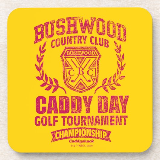 Caddyshack | Bushwood Country Club Caddy Day Golf Getränkeuntersetzer (Vorderseite)
