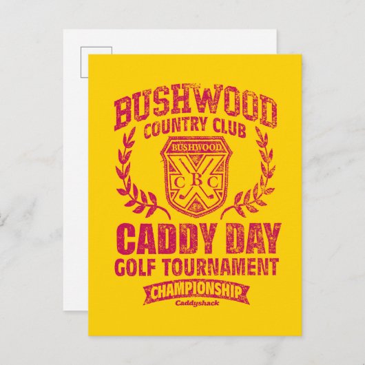 Caddyshack | Bushwood Country Club Caddy Day Golf Postkarte (Vorne/Hinten)