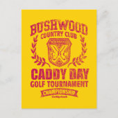 Caddyshack | Bushwood Country Club Caddy Day Golf Postkarte (Vorderseite)