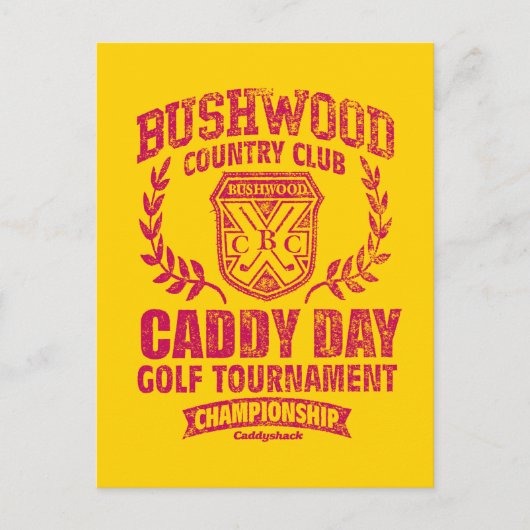 Caddyshack | Bushwood Country Club Caddy Day Golf Postkarte (Vorderseite)