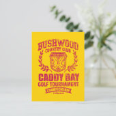 Caddyshack | Bushwood Country Club Caddy Day Golf Postkarte (Stehend Vorderseite)