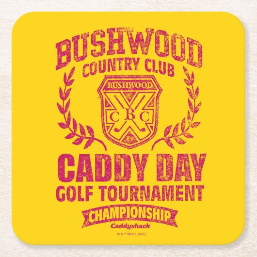 Caddyshack | Bushwood Country Club Caddy Day Golf Rechteckiger Pappuntersetzer (Vorderseite)