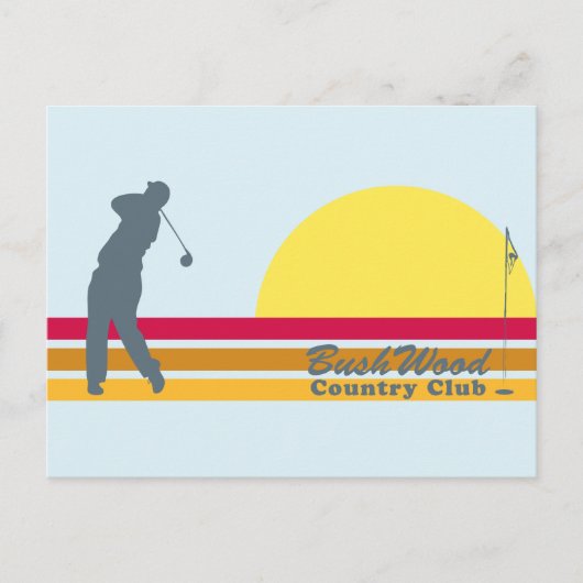 Caddyshack | Bushwood Country Club Sunrise Postkarte (Vorderseite)