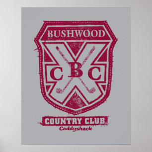 Caddyshack   Bushwood Country Club Wappen Poster