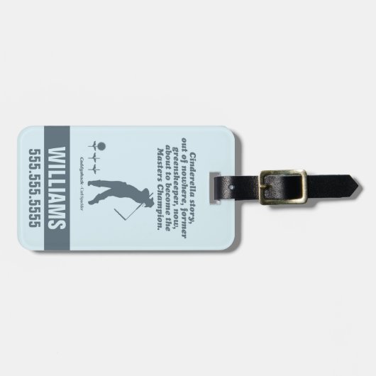 Caddyshack | Cindrella Story Gepäckanhänger (Vorderseite horizontal)