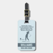 Caddyshack | Cindrella Story Gepäckanhänger (Vorderseite vertikal)