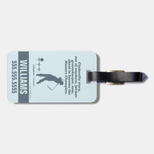 Caddyshack | Cindrella Story Gepäckanhänger (Rückseite horizontal)