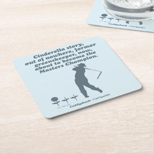 Caddyshack | Cindrella Story Rechteckiger Pappuntersetzer (angewinkelt)