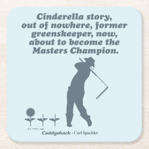 Caddyshack Cindrella Story Rechteckiger Pappuntersetzer