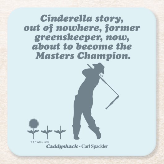 Caddyshack | Cindrella Story Rechteckiger Pappuntersetzer (Vorderseite)