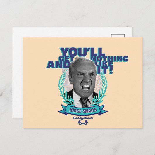 Caddyshack | Du wirst nichts bekommen und es mögen Postkarte (Vorne/Hinten)