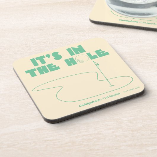 Caddyshack | Es ist im Loch Getränkeuntersetzer (Linke Seite)