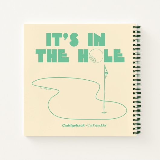 Caddyshack | Es ist im Loch Notizblock (Rückseite)