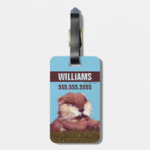 Caddyshack | Freeze, Gopher! Gepäckanhänger (Rückseite vertikal)