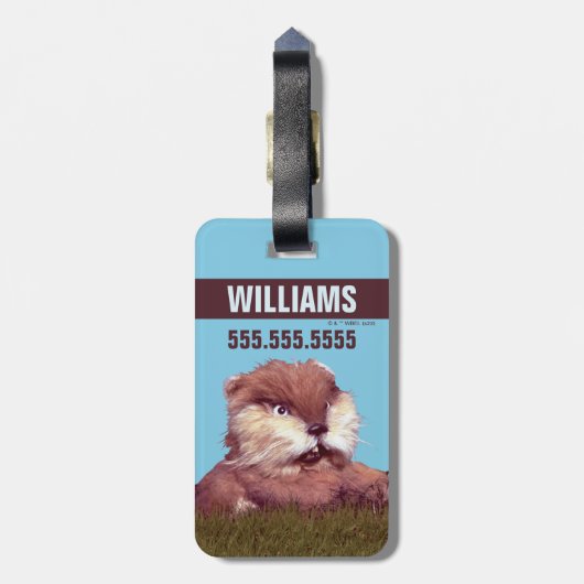 Caddyshack | Freeze, Gopher! Gepäckanhänger (Rückseite vertikal)