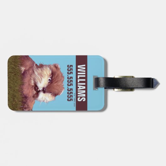 Caddyshack | Freeze, Gopher! Gepäckanhänger (Rückseite horizontal)