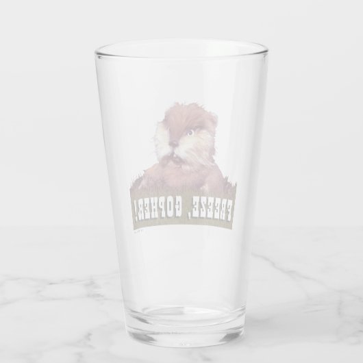 Caddyshack | Freeze, Gopher! Glas (Rückseite)