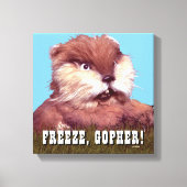 Caddyshack | Freeze, Gopher! Leinwanddruck (Vorderseite)