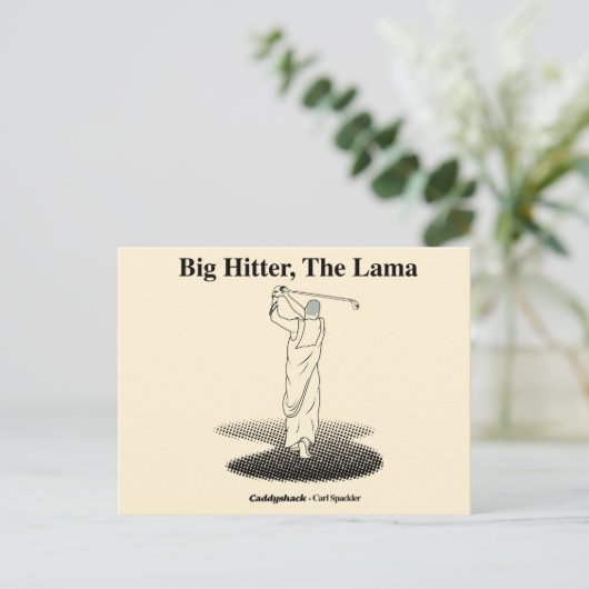 Caddyshack | Großer Hitter, der Lama Postkarte (Stehend Vorderseite)