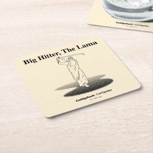 Caddyshack | Großer Hitter, der Lama Rechteckiger Pappuntersetzer (angewinkelt)