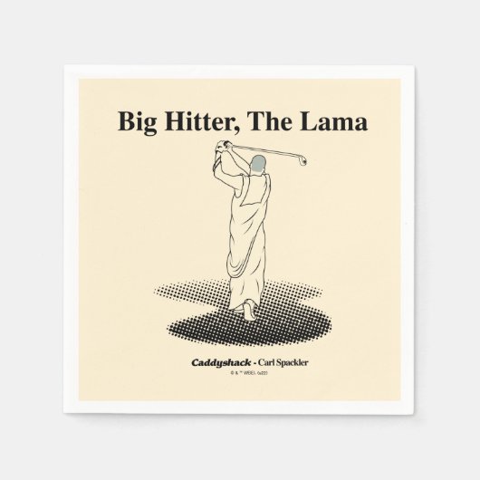 Caddyshack | Großer Hitter, der Lama Serviette (Vorderseite)