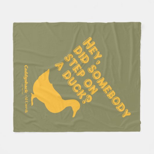 Caddyshack | Hey, ist jemand auf eine Ente getrete Fleecedecke (Vorderseite (Horizontal))