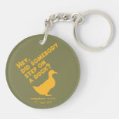 Caddyshack | Hey, ist jemand auf eine Ente getrete Schlüsselanhänger (Rückseite)