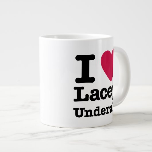 Caddyshack | I Liebe Lacey Underall Jumbo-Tasse (Vorderseite Rechts)