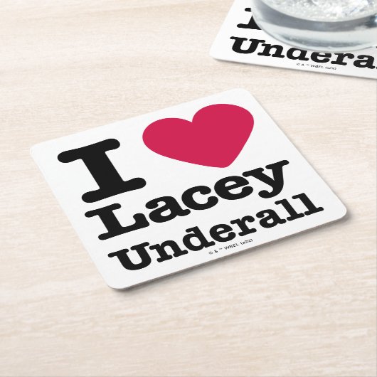 Caddyshack | I Liebe Lacey Underall Rechteckiger Pappuntersetzer (angewinkelt)