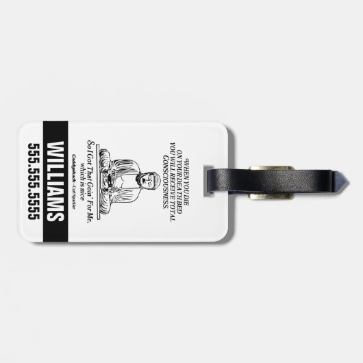 Caddyshack ich Got, dass für mich Gepäckanhänger (Rückseite horizontal)