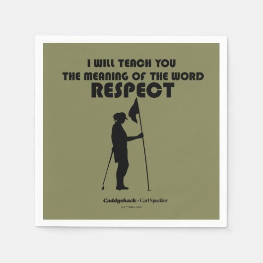 Caddyshack | Ich werde Ihnen die Bedeutung des W b Serviette (Vorderseite)