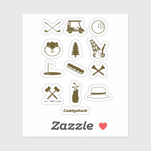 Caddyshack-Icons Aufkleber (Blatt)