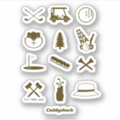 Caddyshack-Icons Aufkleber (Vorderseite)