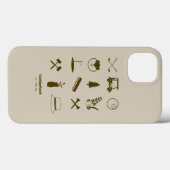 Caddyshack-Icons Case-Mate iPhone Hülle (Rückseite (Horizontal))