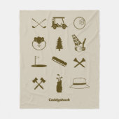 Caddyshack-Icons Fleecedecke (Vorderseite)