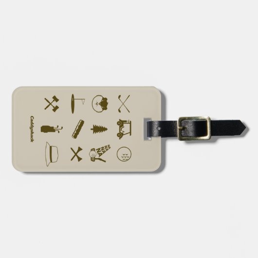 Caddyshack-Icons Gepäckanhänger (Vorderseite horizontal)
