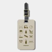 Caddyshack-Icons Gepäckanhänger (Vorderseite vertikal)