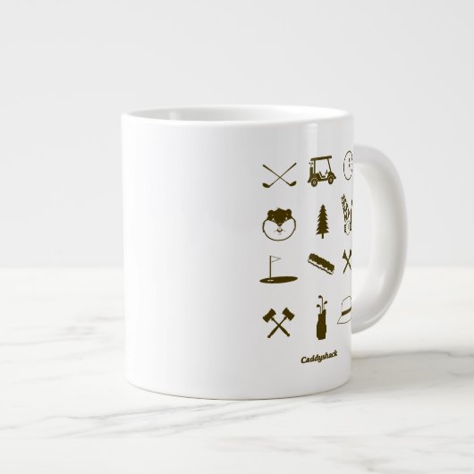 Caddyshack-Icons Jumbo-Tasse (Vorderseite Rechts)