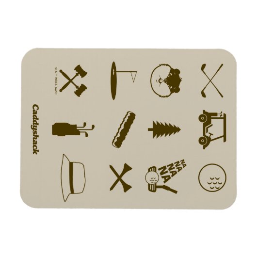 Caddyshack-Icons Magnet (Horizontal)