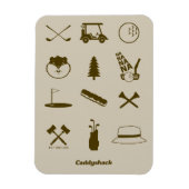 Caddyshack-Icons Magnet (Vertikal)