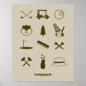 Caddyshack-Icons Poster (Vorne)