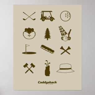 Caddyshack-Icons Poster