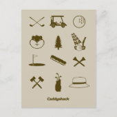Caddyshack-Icons Postkarte (Vorderseite)